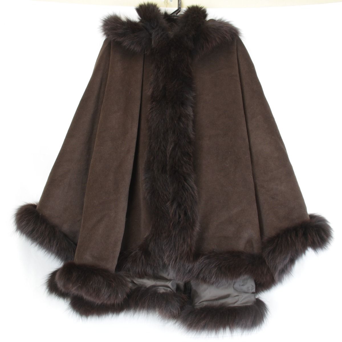 良品『USED』ノーブランド コート ポンチョ アウター フード付き