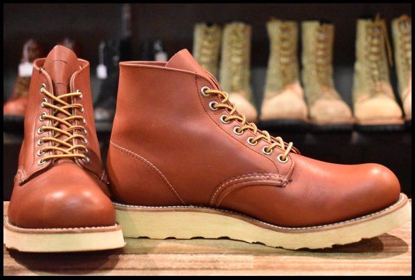 19年製 レッドウィング 犬タグ復刻 8166 アイリッシュセッターUSA7D 90s Vintage REDWING 8166 四角犬タグ アイリッシュセッター 8D 赤茶