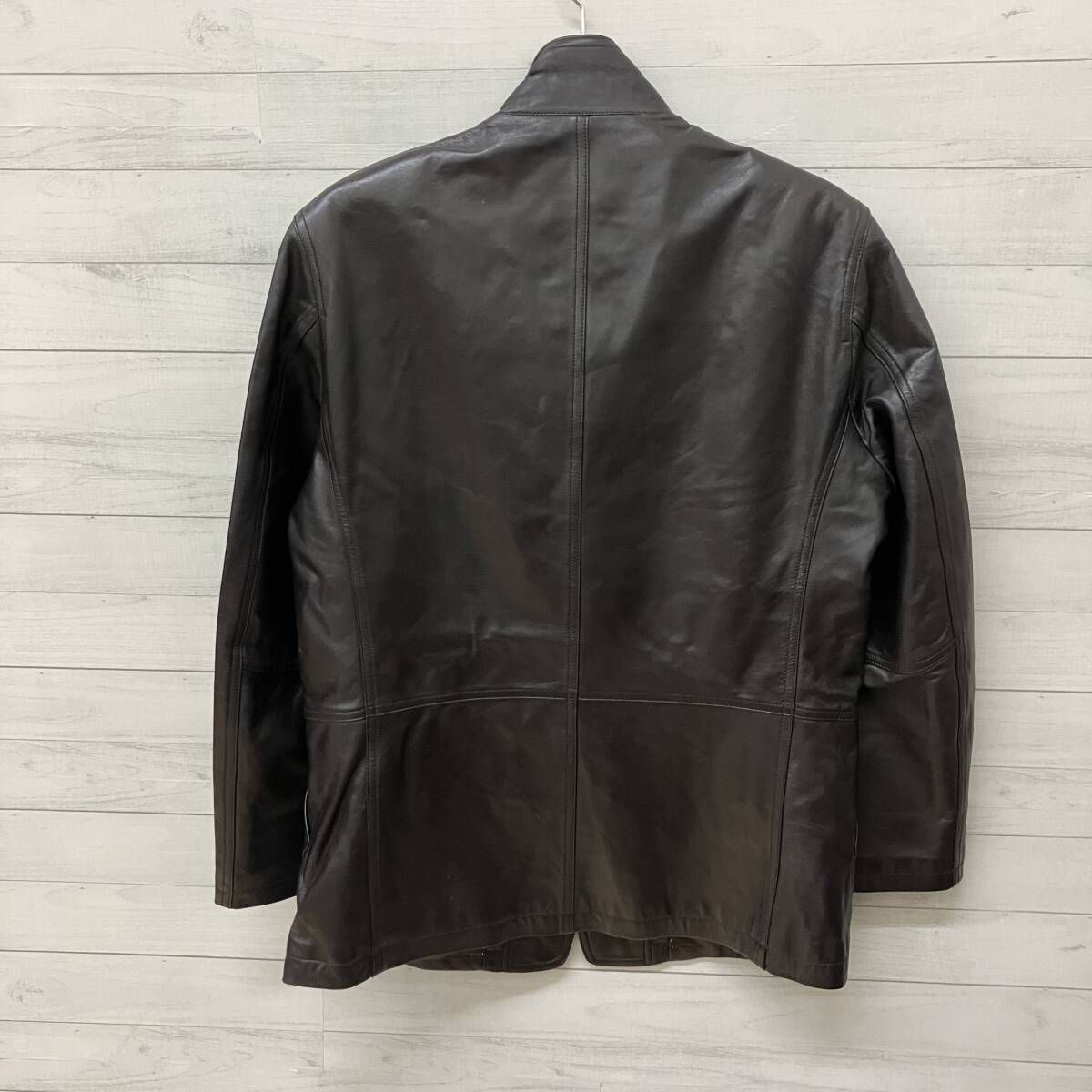 Balmain バルマン レザージャケット メンズ Mサイズ ダークブラウン