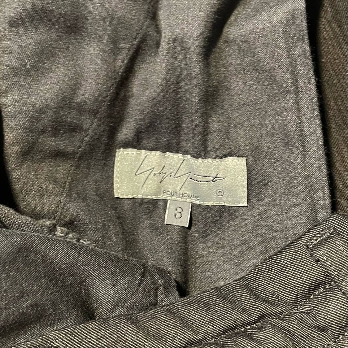 22ss Yohji Yamamoto POUR HOMME DYEING COTTON TWILL TUCK BALL EDGE