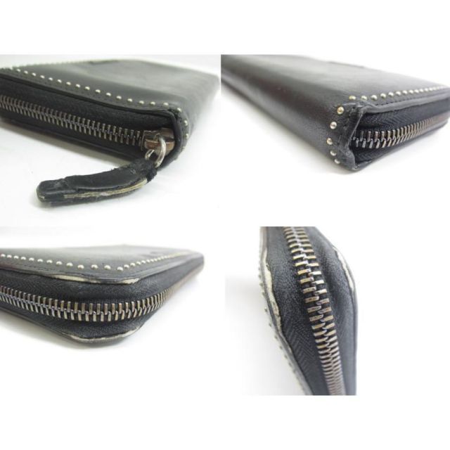 ジミーチュウ(ラウンドファスナー) JIMMY CHOO 訳あり 内生地に付いているタグ取れ ジミー チュウ