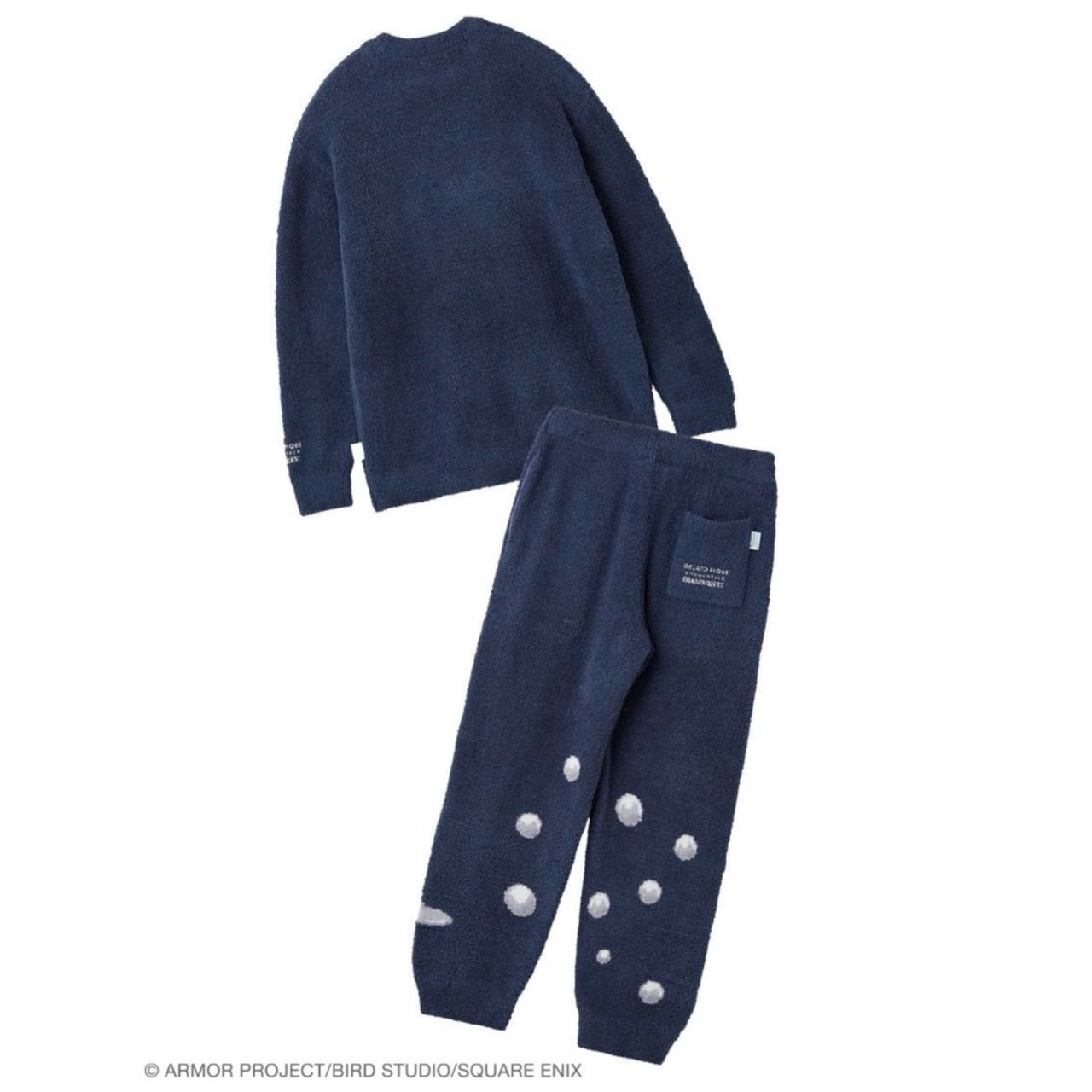 【新品未使用ジェラピケ×ドラクエ】メンズL　ベビモコ上下セット gelato pique｜【ドラゴンクエスト】【メンズ】ベビモコプルオーバー