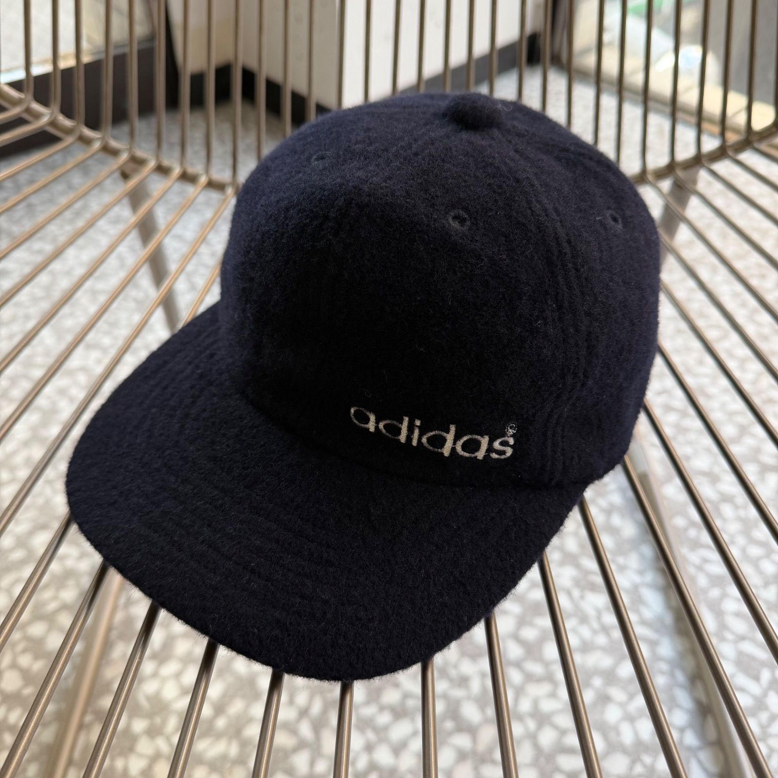 adidas / 90's- 日本製 descente wool cap【トレフォイルロゴ、ウール