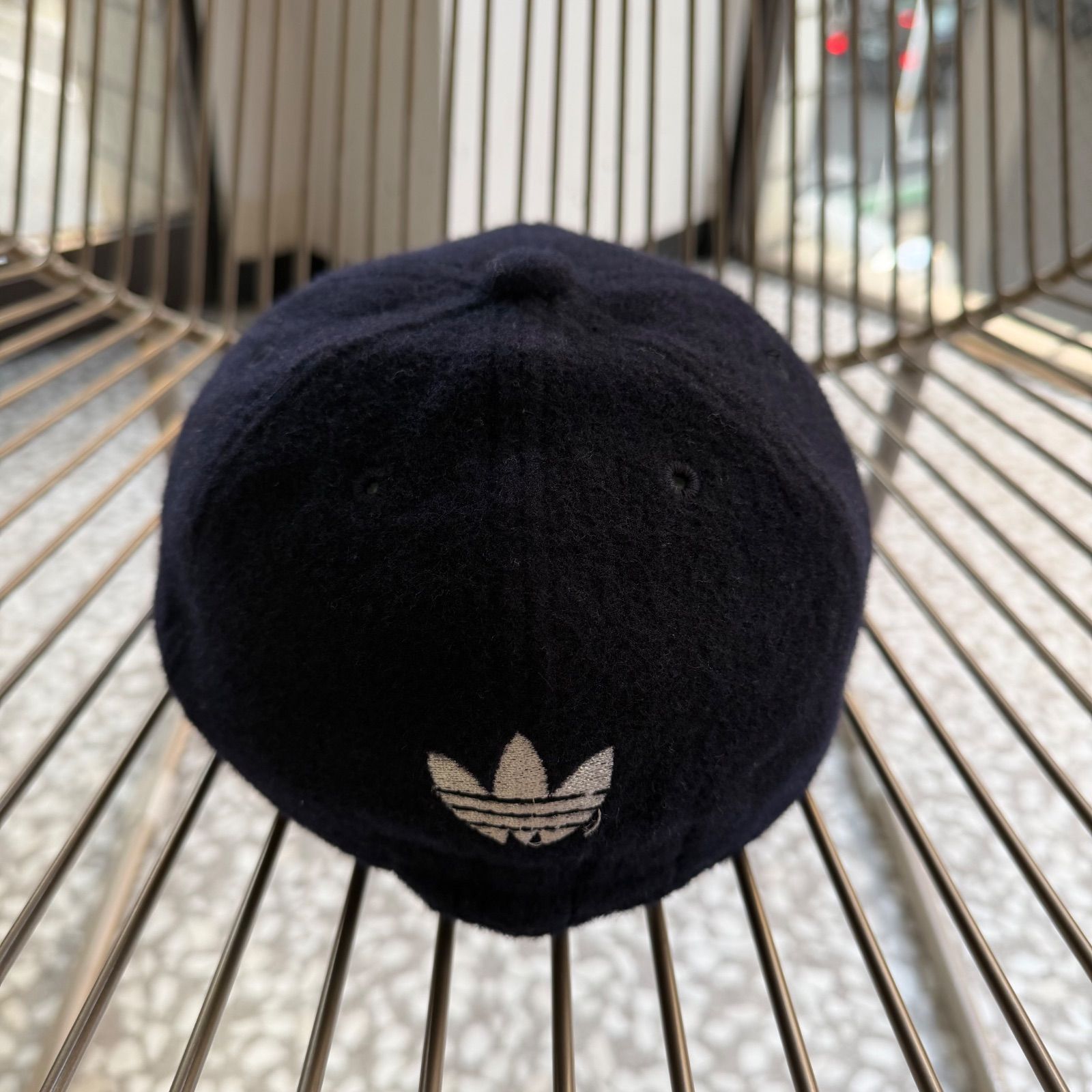 70s 80s 90s old adidas ウール　キャップ　トレフォイル adidas / 90's- 日本製 descente wool cap【トレフォイルロゴ、ウール