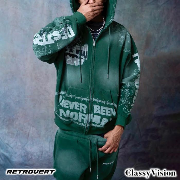 本国現地価格】【25FW】【25AW】【US ラッパー】 RETROVERT ZIP HOODIE