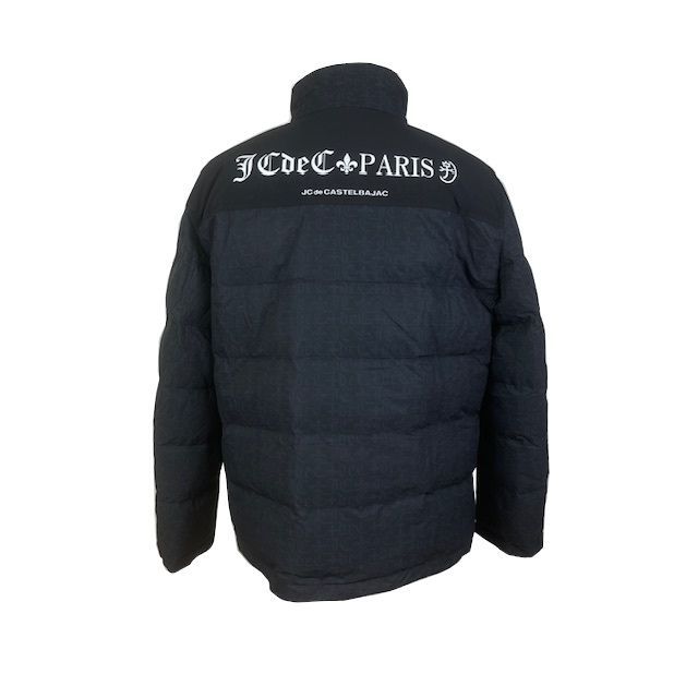 新品　カステルバジャック　ブルゾン　ジャケット　KAMONロゴ　ブラック　M カステルバジャック CASTELBAJAC 軽量ダウンブルゾン 7215412102-3