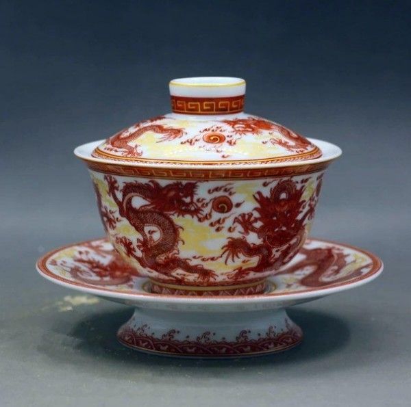中国茶器 紅竜三才蓋碗 茶碗 湯飲み煎茶器 新品未使用 新品】中国茶器 紅竜三才蓋碗 茶碗 湯飲み煎茶器 - メルカリ