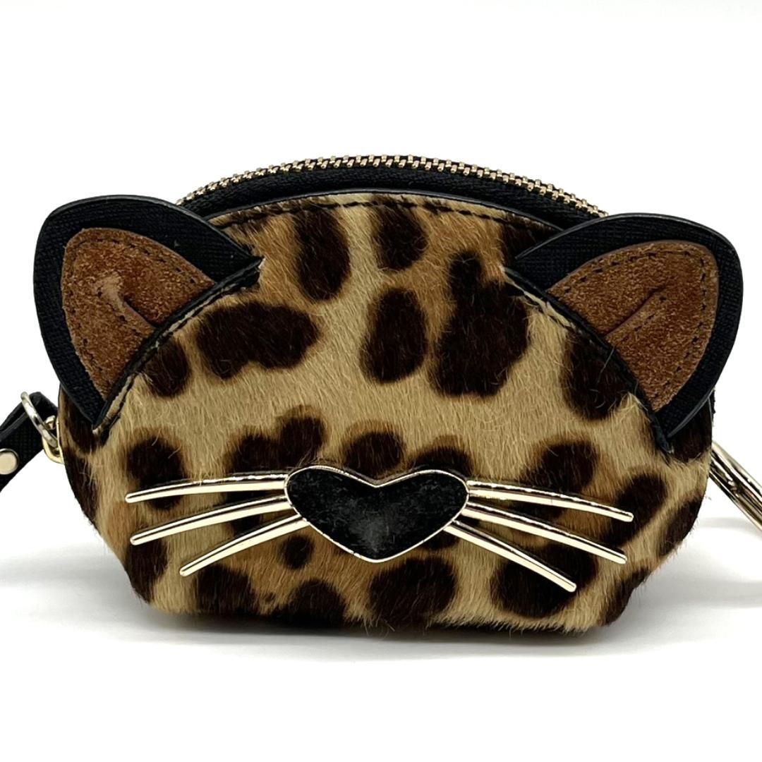 レア】kate spade ケイトスペード レオパード コインケース ハラコ