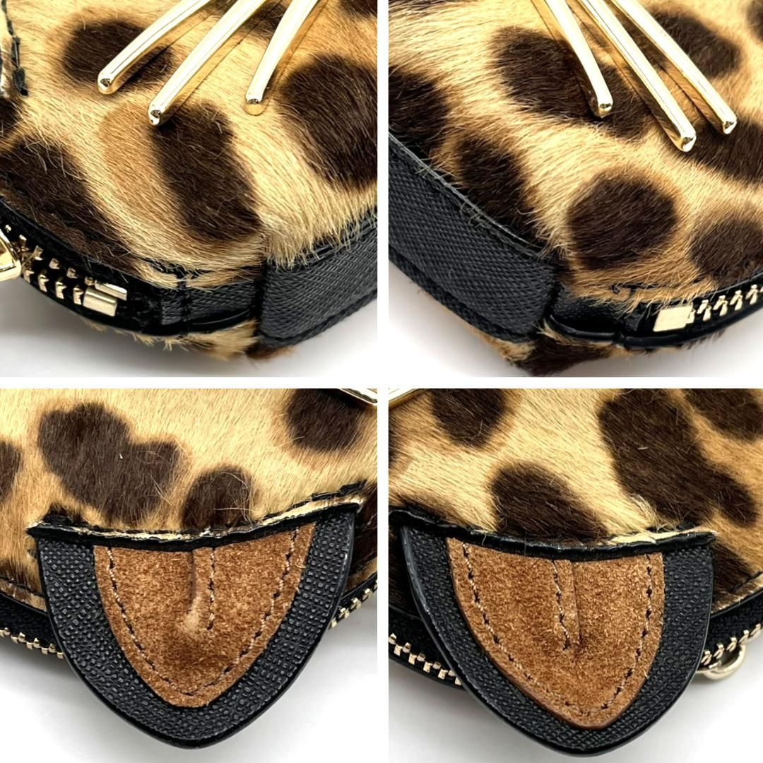 レア】kate spade ケイトスペード レオパード コインケース ハラコ