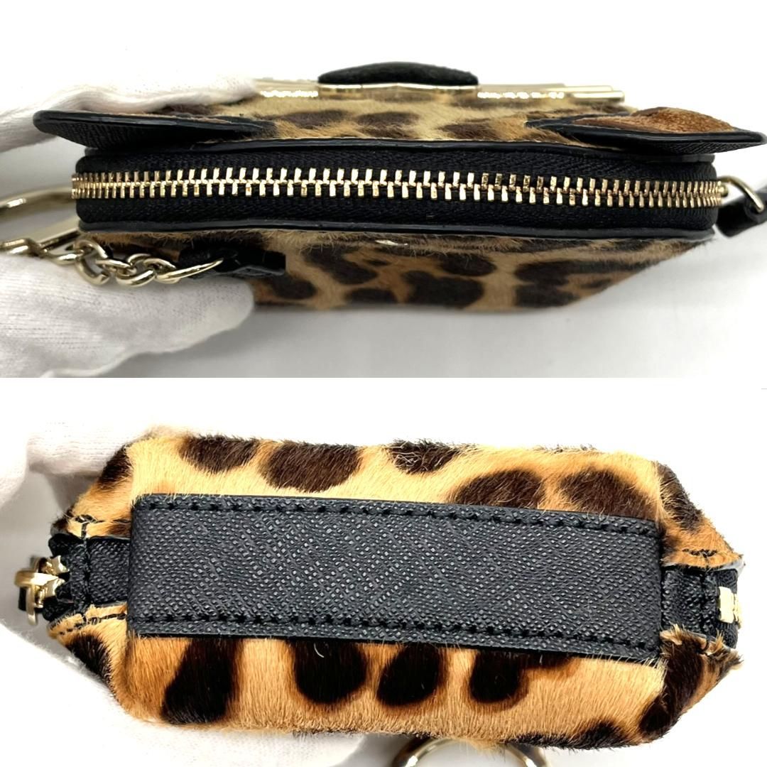 レア】kate spade ケイトスペード レオパード コインケース ハラコ