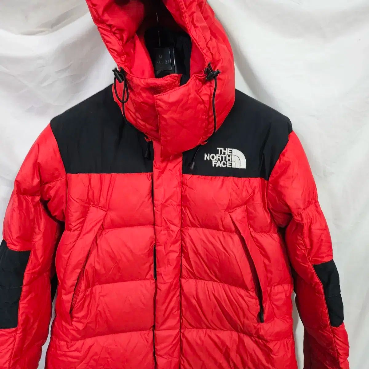 ザノースフェイス レッド ダウンジャケット ロング丈 レディース 90