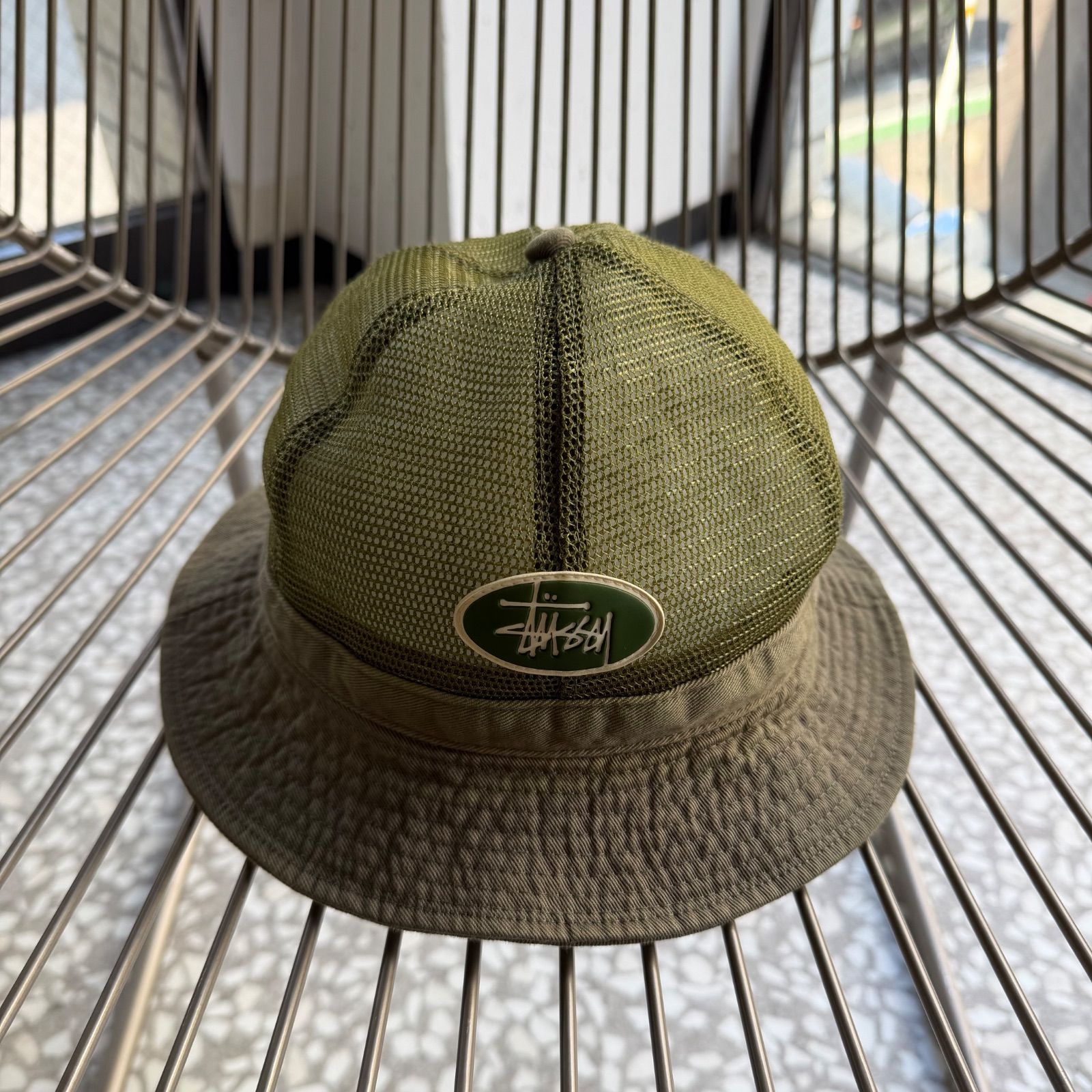 STUSSY ⁄ 90\u2032s mesh bucket hatメッシュ、オールドステューシー