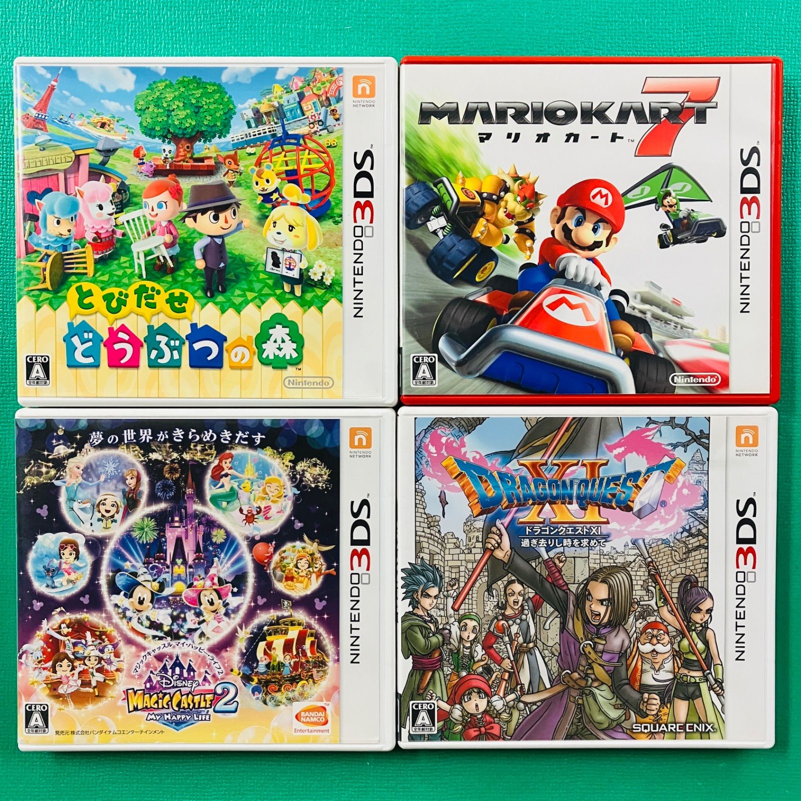 4点セット】3DS とびだせどうぶつの森 マリオカート7 ディズニー