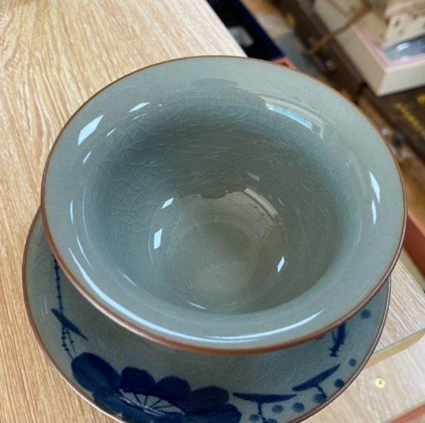 新品】景徳鎮 手画青花三才蓋碗 茶碗 茶道具 180ml - メルカリ