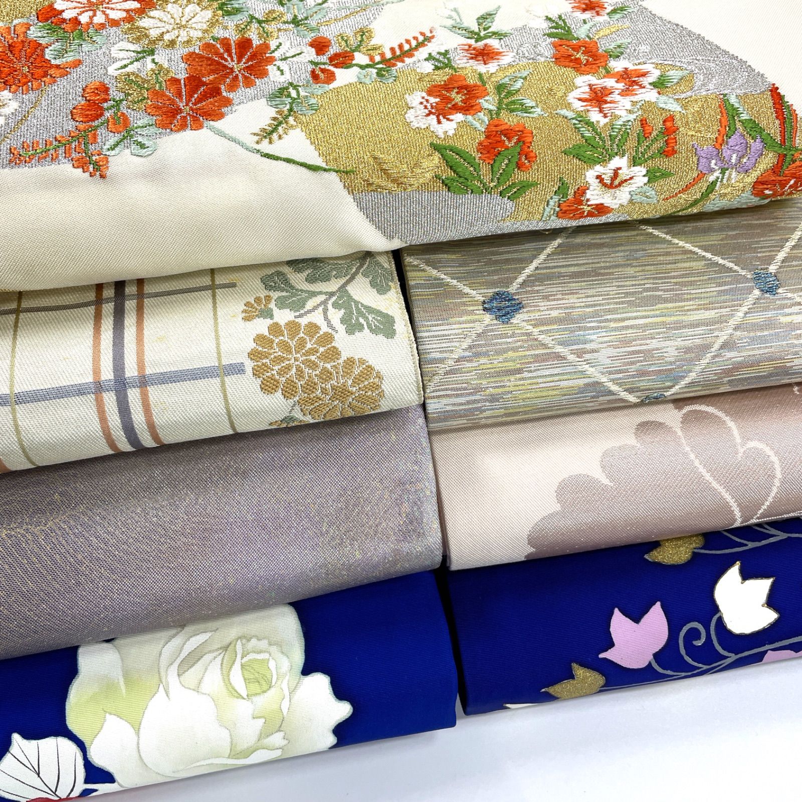 名古屋帯 7本 帯まとめ売り 同梱購入歓迎 リメイク用 着付け練習用