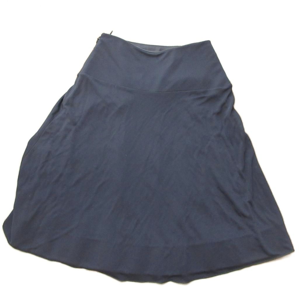 Giorgio Armani ジョルジオ アルマーニ麻100％スカート GIORGIO ARMANI（ジョルジオアルマーニ）ひざ丈スカート 黒 サイズ:40