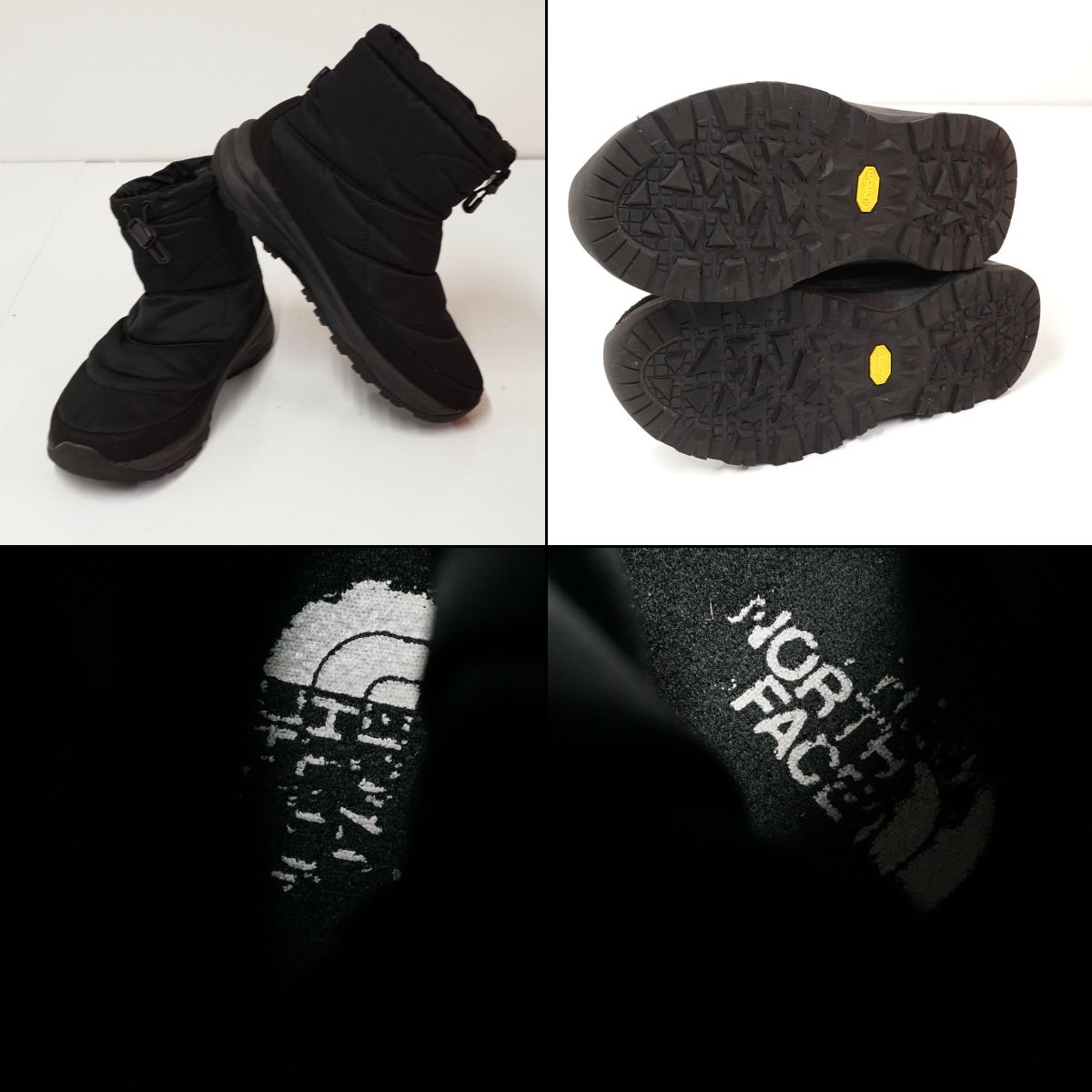 THE NORTH FACE ザノースフェイス スノーブーツ USED品 ロゴショート