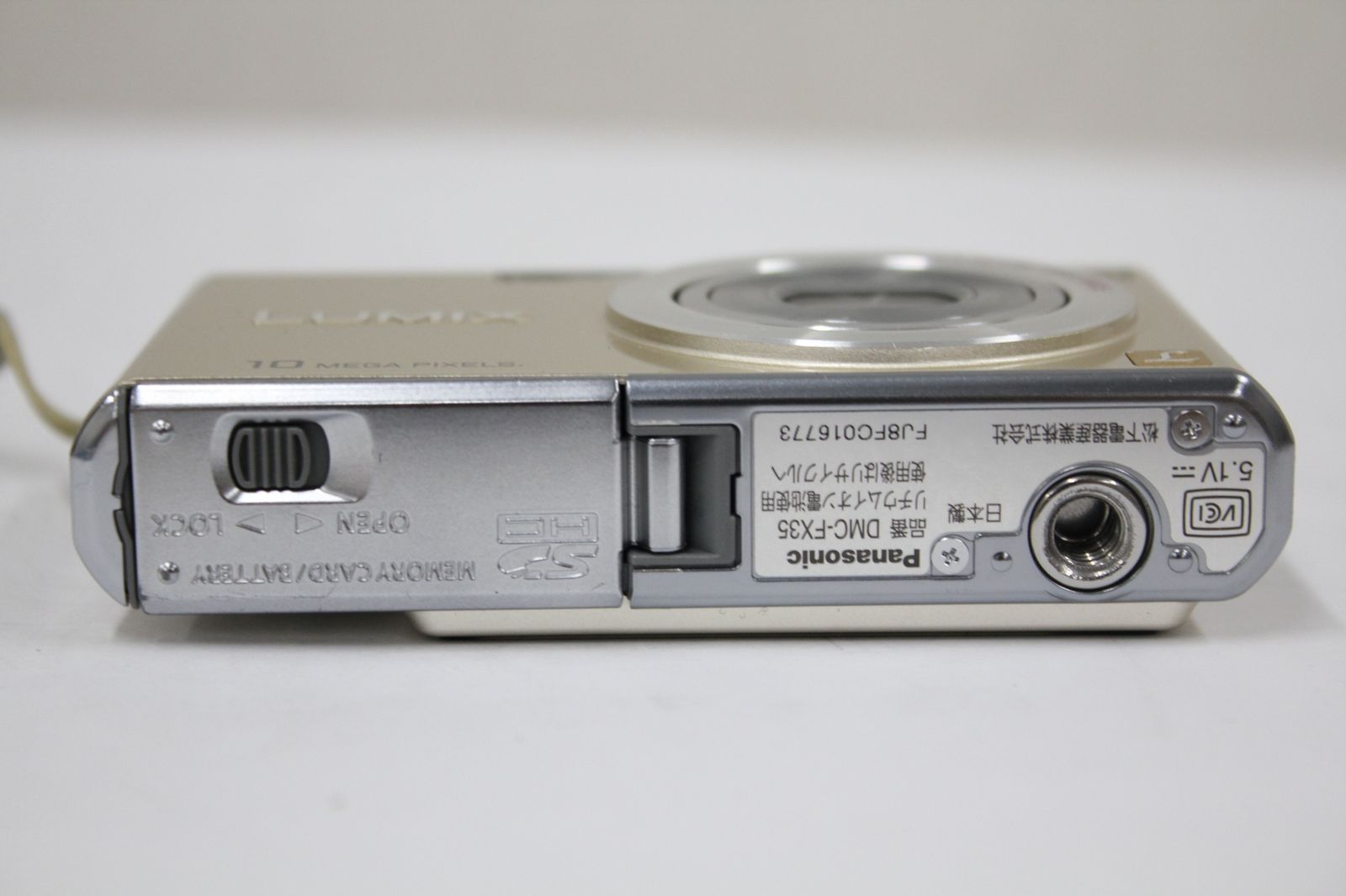 返品保証】 パナソニック Panasonic LUMIX DMC-FX35 ゴールド