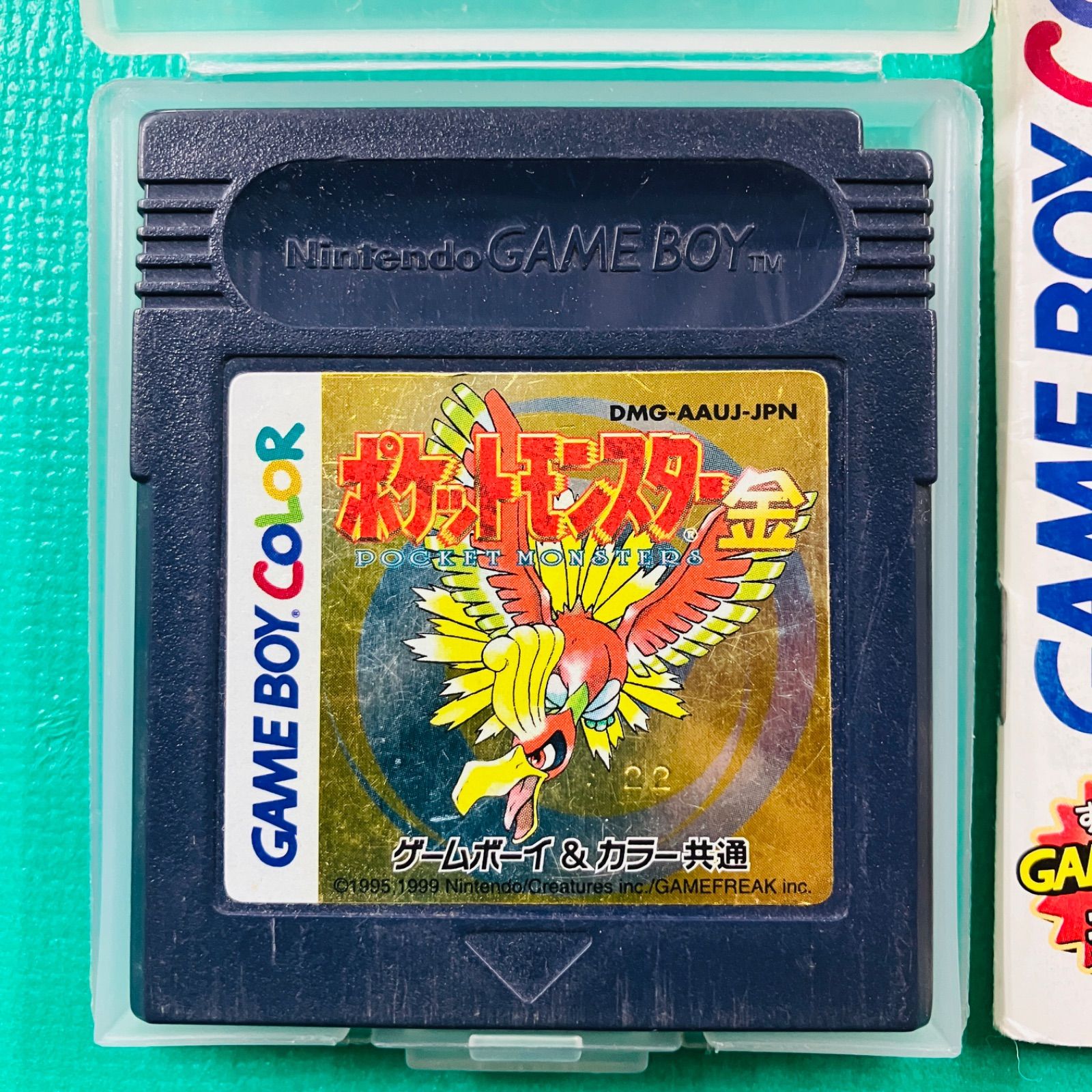 取説あり、ケース付き】ゲームボーイカラー ポケットモンスター 金