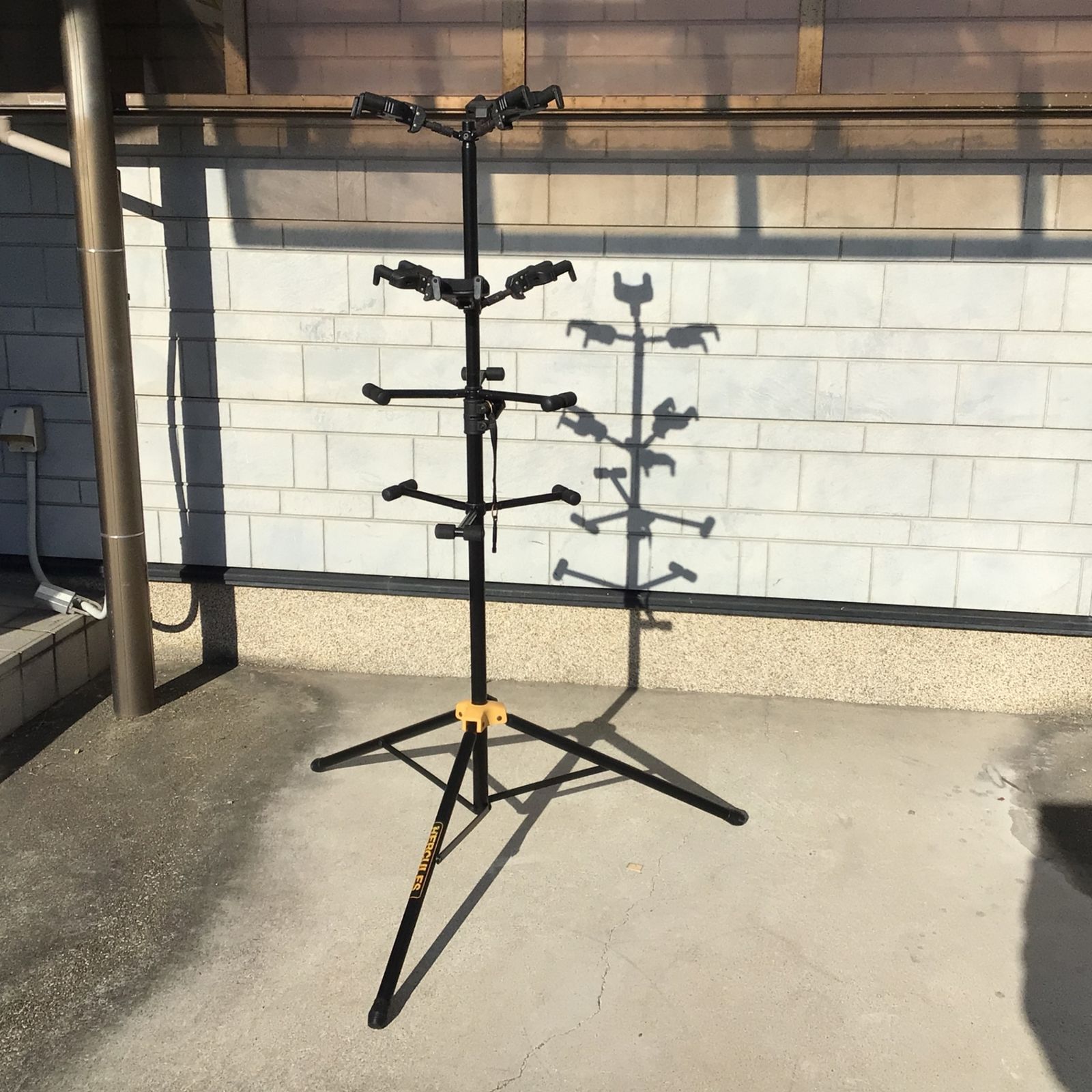 10458 ヘラクレス ギター スタンド 6本用 3本用 バンド 弦楽器 エレキギター アコギ 音楽 器材