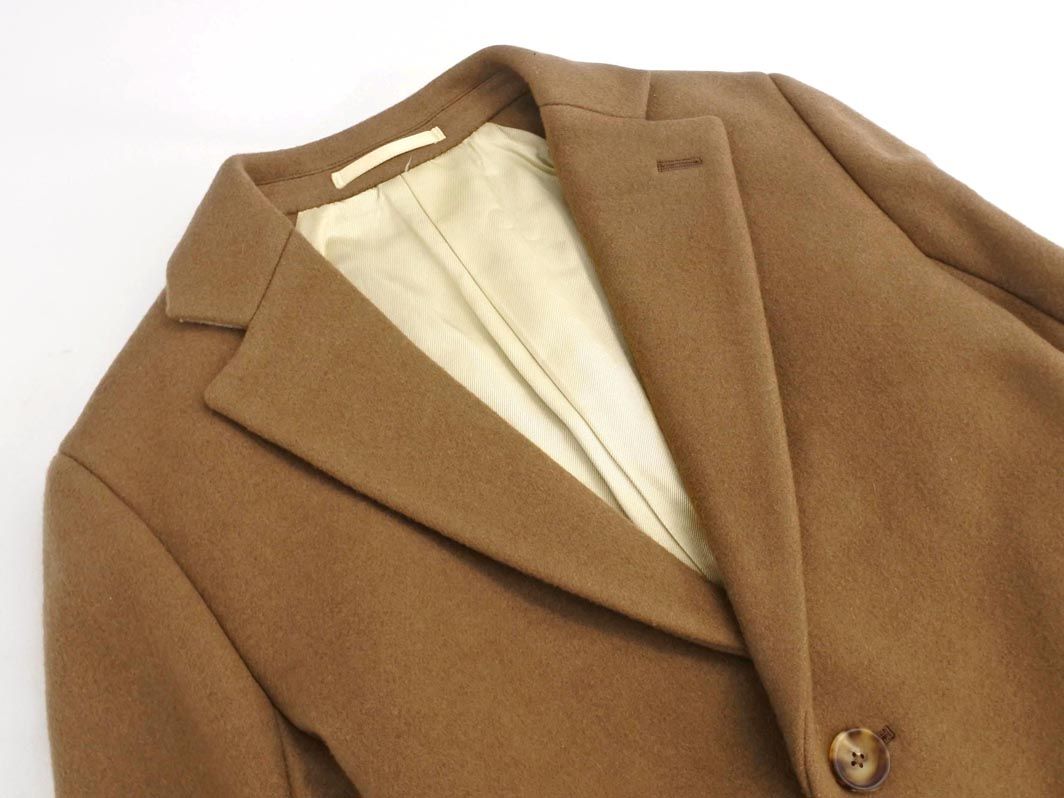 SCYE BASICS サイベーシックス チェスターコート カシミヤ混 ブラウン SCYE BASICS サイ ベーシックス カシミヤ混チェスター コート - メルカリ