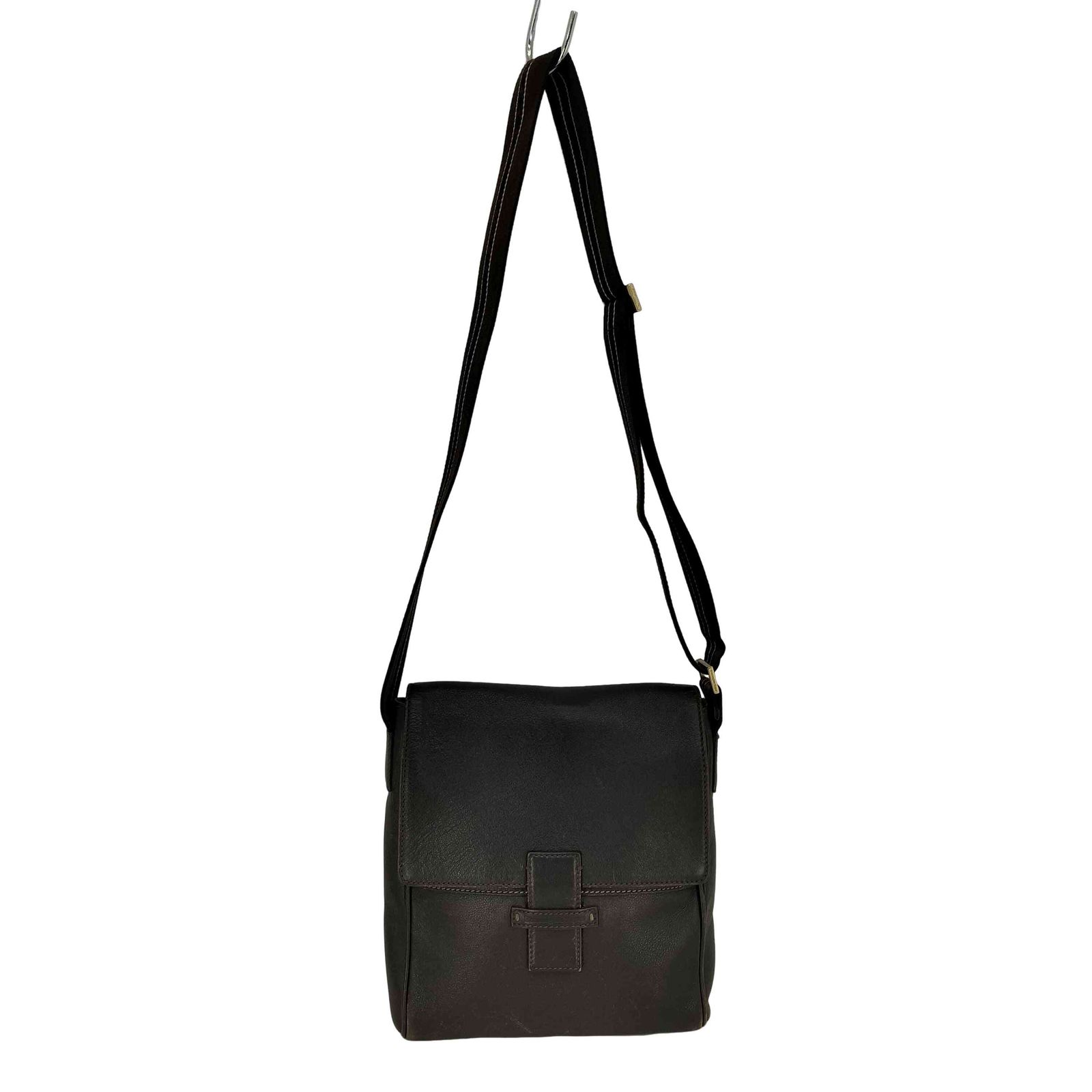 エルメネジルドゼニア Ermenegildo Zegna レザーショルダーバッグ