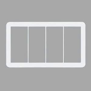 パナソニック コスモシリーズワイド21 4連スイッチプレート ラウンド セット