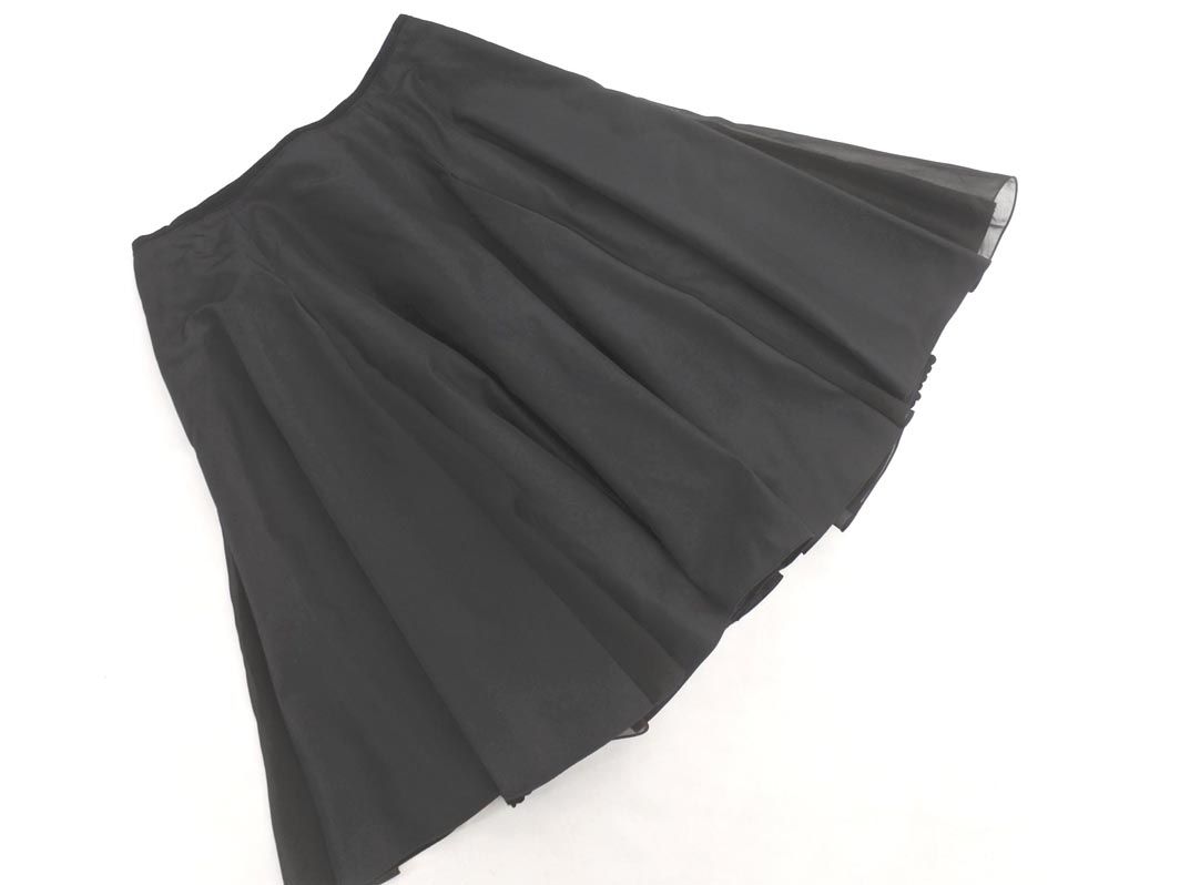 DAISY LIN デイジーリン フレアスカート ボア ブラック サイズ38 DAISY