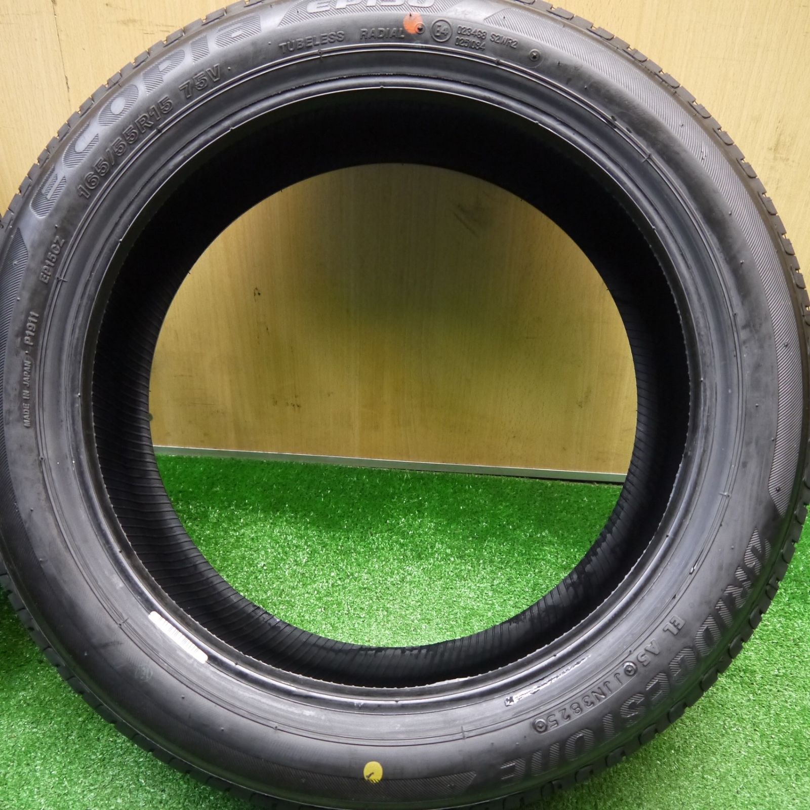 新車外し！25年☆165/55R15 ブリヂストン エコピア EP150 タイヤ 15 