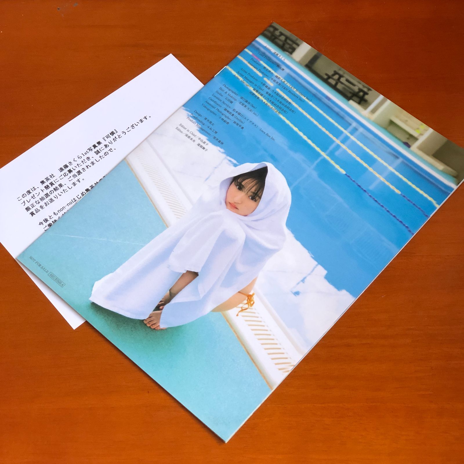 乃木坂46 遠藤さくら 1st写真集 『可憐』 アザーカット ミニブック