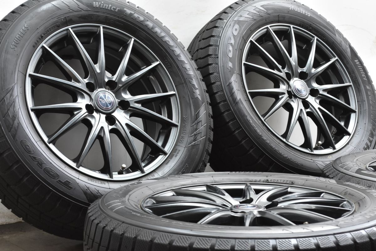 バリ溝】WEDS VS 17in 7J +48 PCD114.3 トーヨー ウィンタートランパス