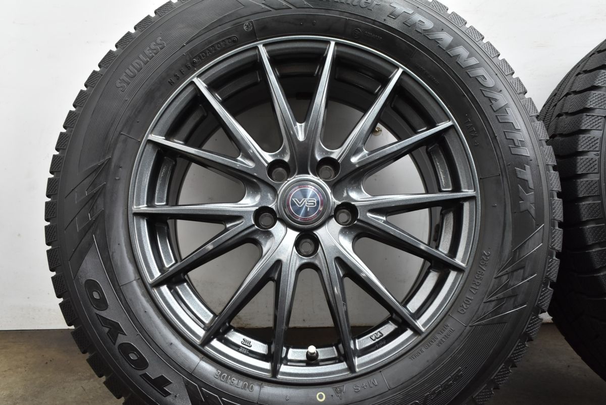 バリ溝】WEDS VS 17in 7J +48 PCD114.3 トーヨー ウィンタートランパス