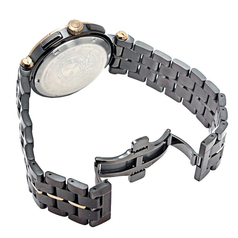 訳あり】 ベルトにキズあり ヴェルサーチェ VERSACE アイオンクロノ