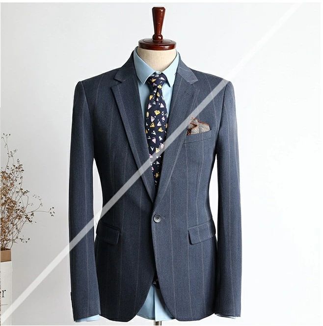3ピーススーツ メンズ ビジネススーツ スーツ 1つボタン ストライプ柄 フォマールスーツ セットアップ 細身 卒業式 入学式 メ