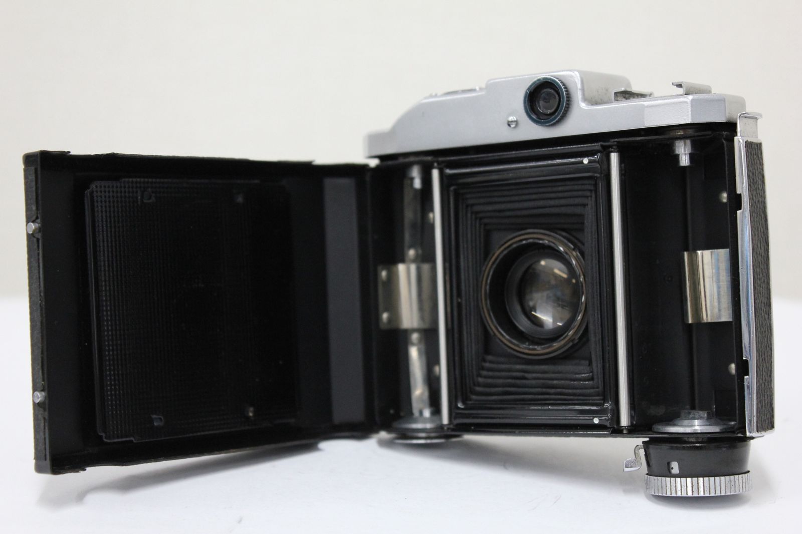 返品保証】 KONISHIROKU Pearl III Hexar 75mm F3.5 蛇腹カメラ e3987