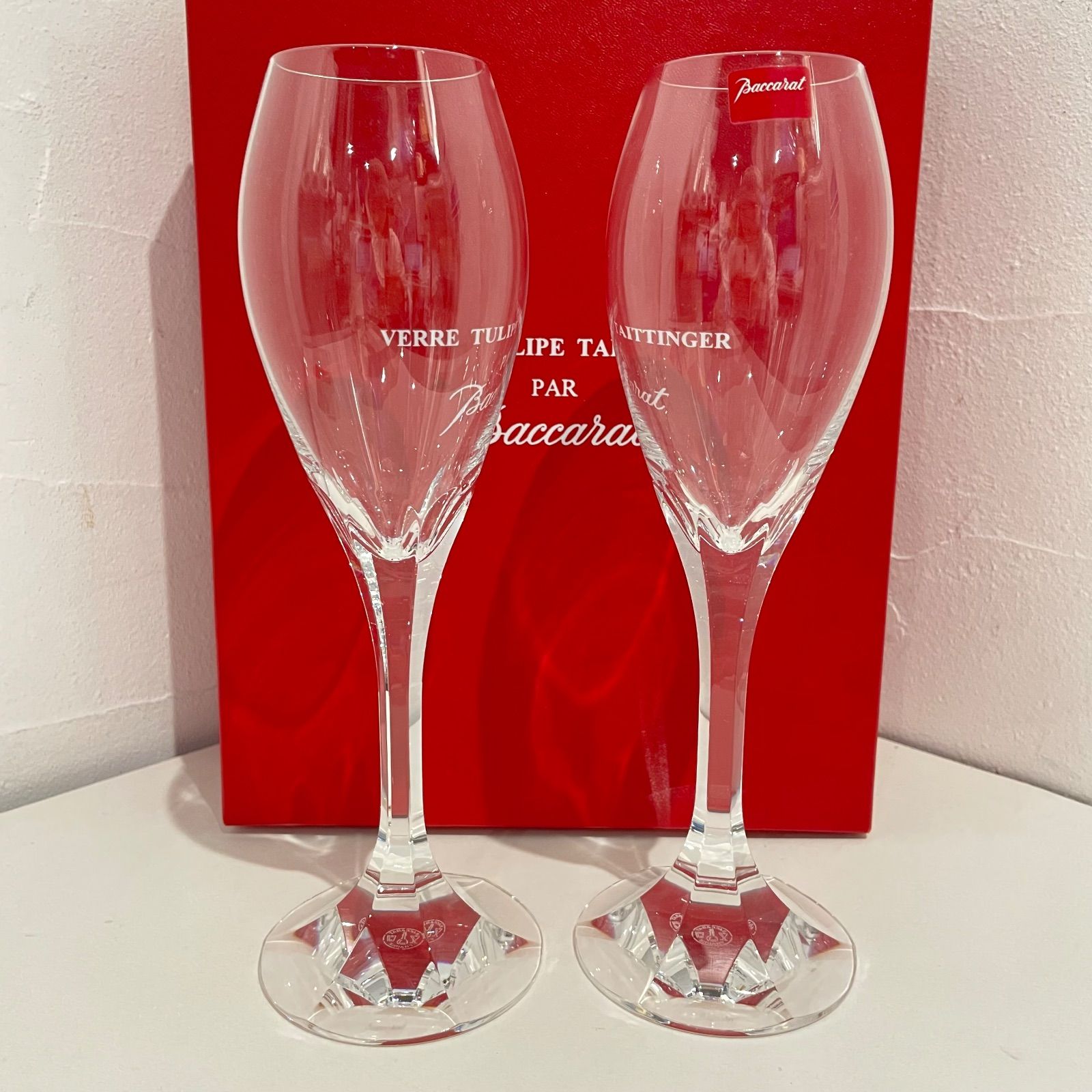 未使用品】Baccarat バカラ VERRE TULIPE TAITTINGER テタンジェ