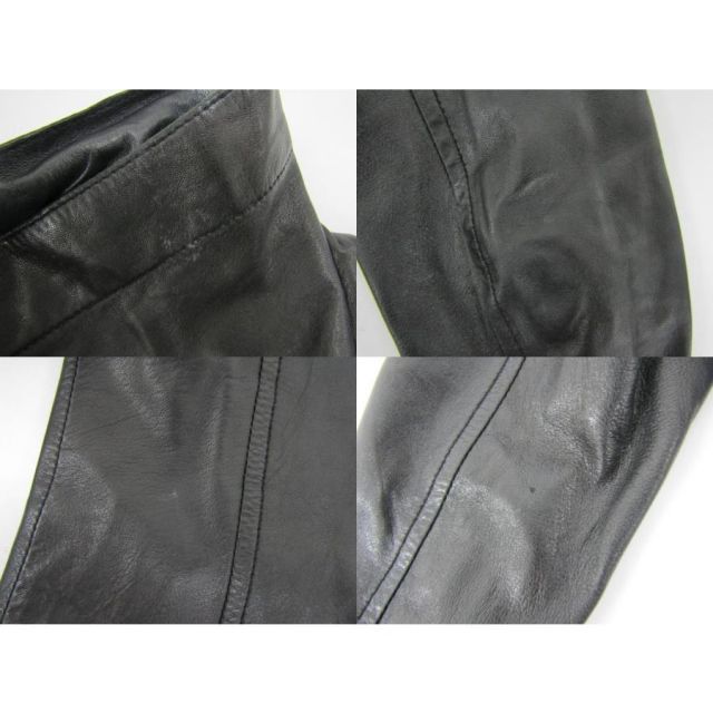 Diagram ダイアグラム ラムレザー×ラムファー ジャケット 36 ブラック Diagram ダイアグラム ラムレザージャケット 羊革 サイズ：36 ブラック