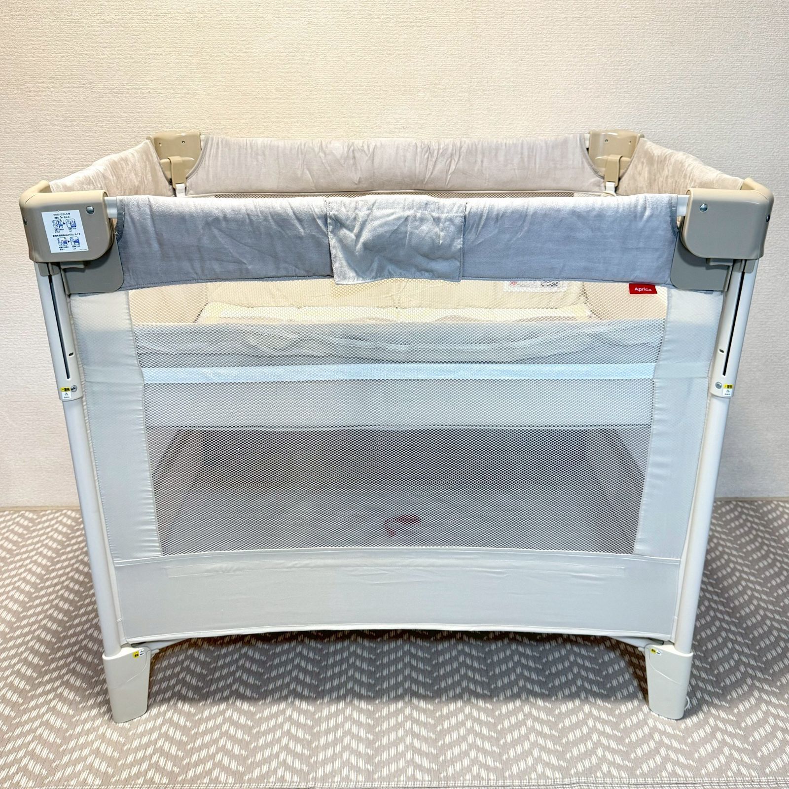 Aprica ココネルエアー ベビーベッド クリーム色 ココネルエアープラスAB ホワイトベージュ 通販 | ベビーインテリア