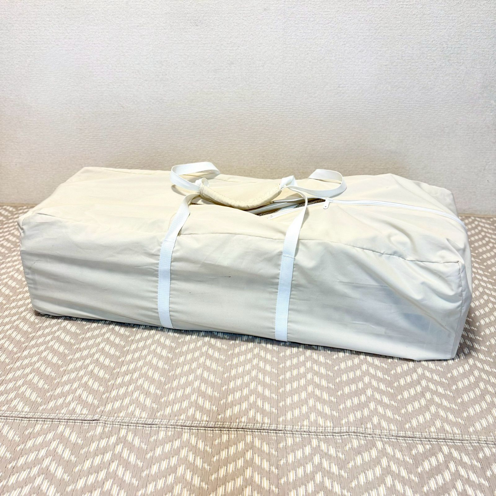 Aprica ココネルエアー プラス AB ベビーベッド ホワイトベージュ