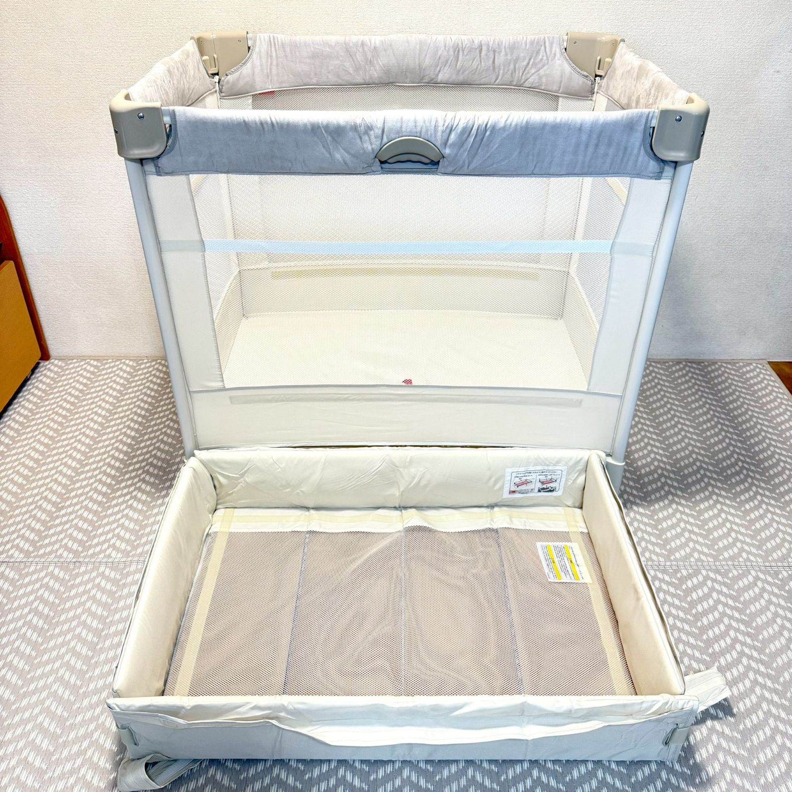 アップリカ　ココネルエアー プラスAB ホワイトベージュ ココネル エアープラス AB(ホワイトベージュ)【ベビーベッド