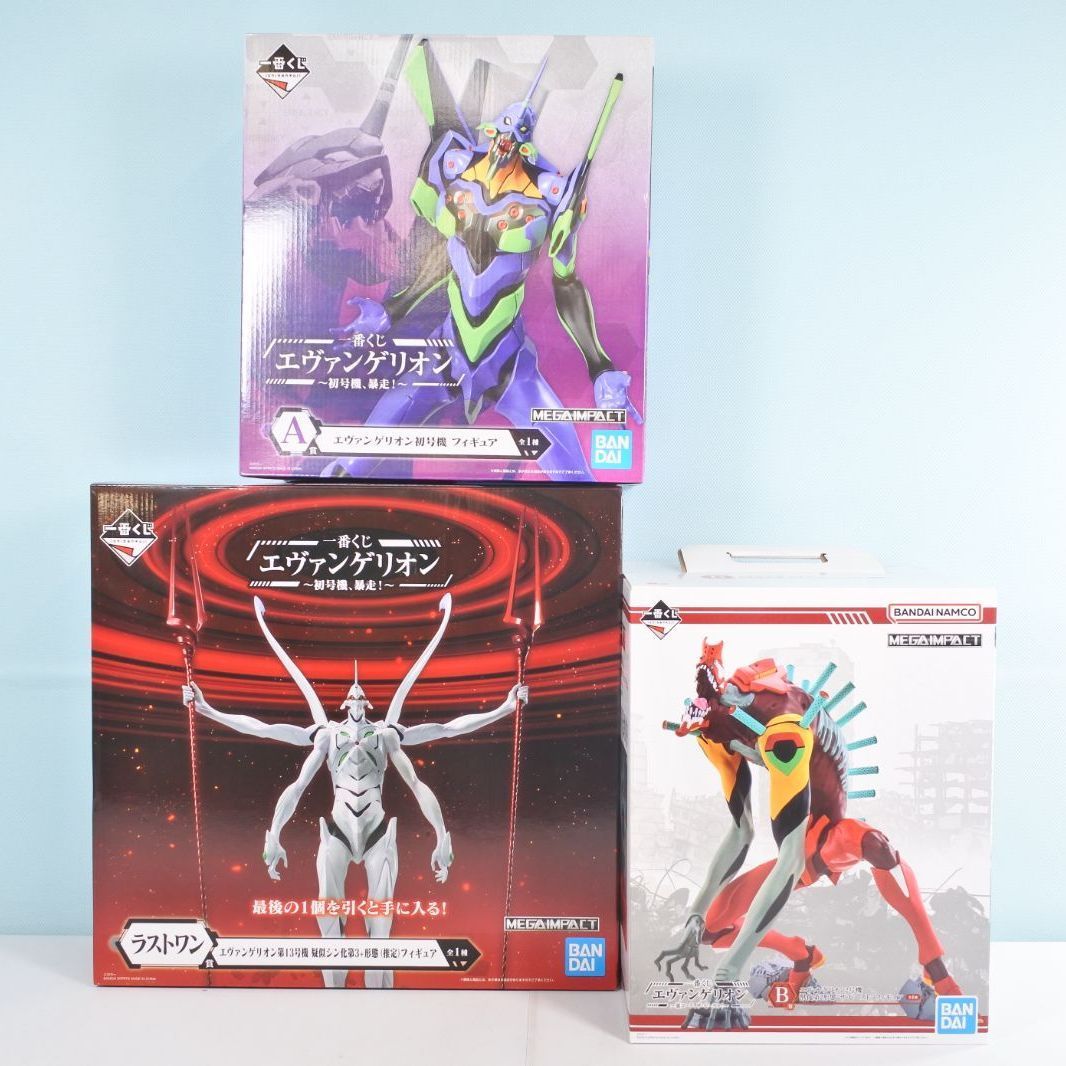 大清水47-1-1119fc】一番くじ エヴァンゲリオン フィギュア 3点セット