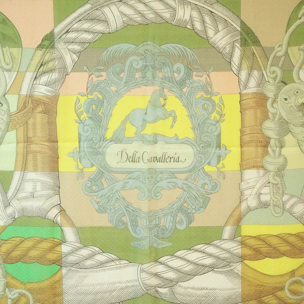 ⭐️新品⭐️エルメス スカーフ カレ140 デラ・カヴァレリア　シルクモスリン エルメス カレジェアン 140 モスリン Della Cavalleria デッラ