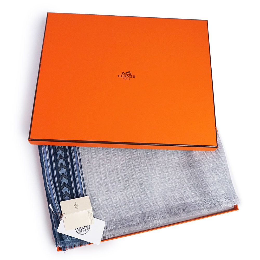 エルメス レクタングル エ グリ グリ ET GRIS GRIS 大判 スカーフ