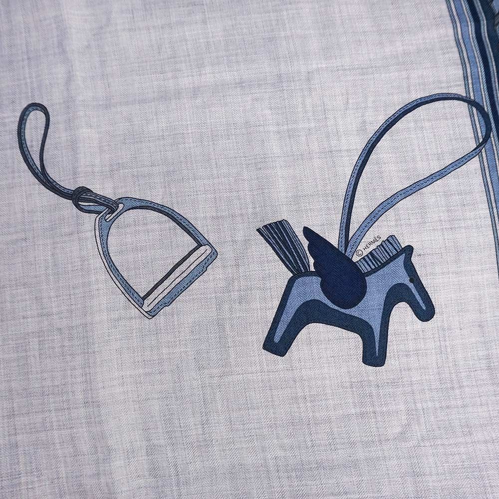 エルメス レクタングル エ グリ グリ ET GRIS GRIS 大判 スカーフ