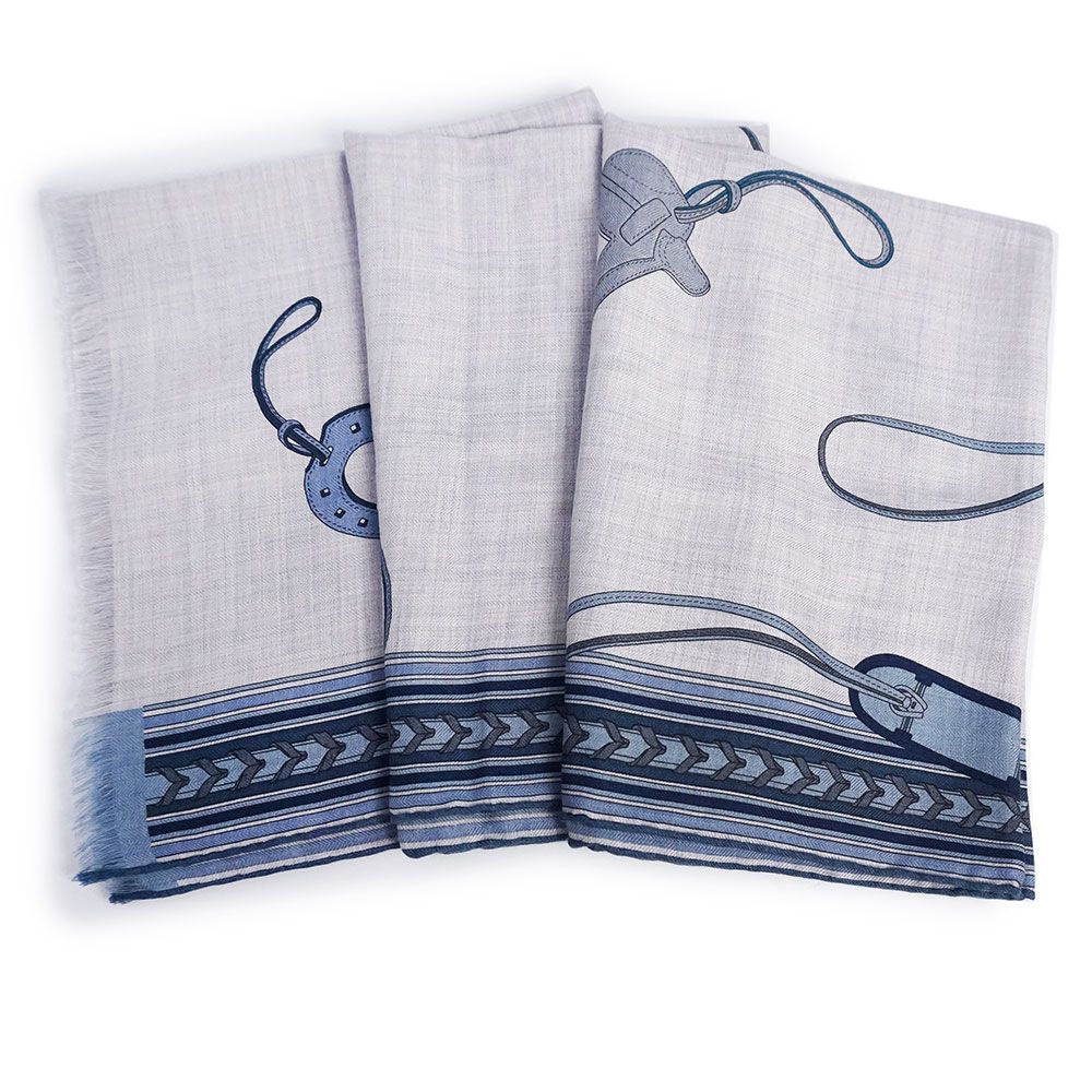 エルメス レクタングル エ グリ グリ ET GRIS GRIS 大判 スカーフ