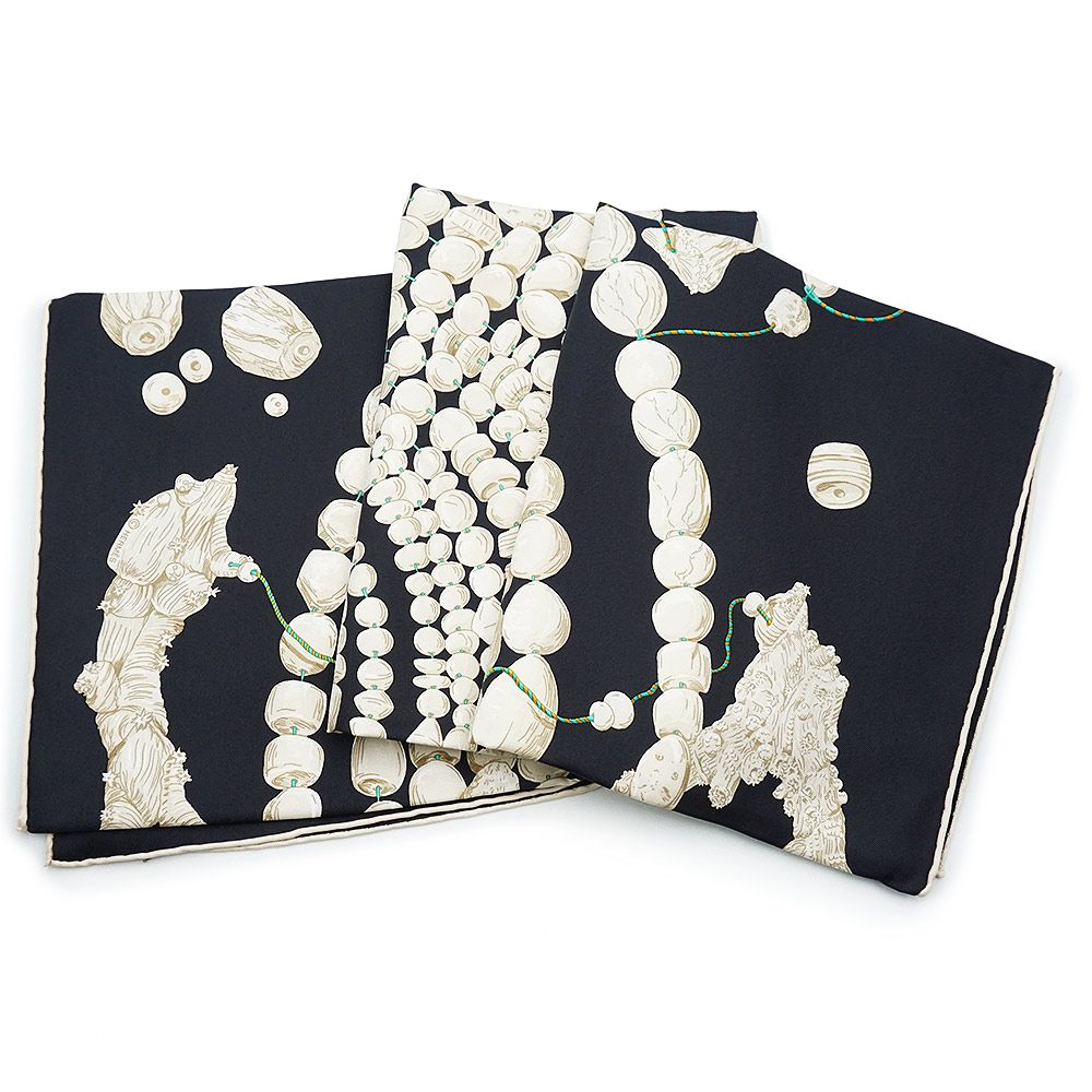 ✨希少美品✨ HERMES エルメス カレ90 珊瑚の小道　シルク　フランス製 楽天市場】エルメス カレ90 CHEMINS de CORAIL 珊瑚の小道 スカーフ