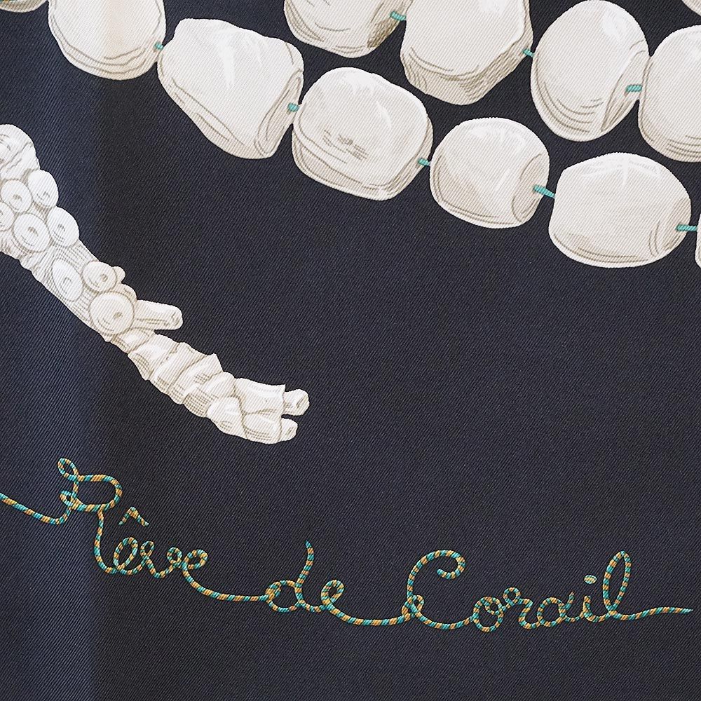 エルメス カレ 90 Reve de Corail 珊瑚の夢 スカーフ シルク100