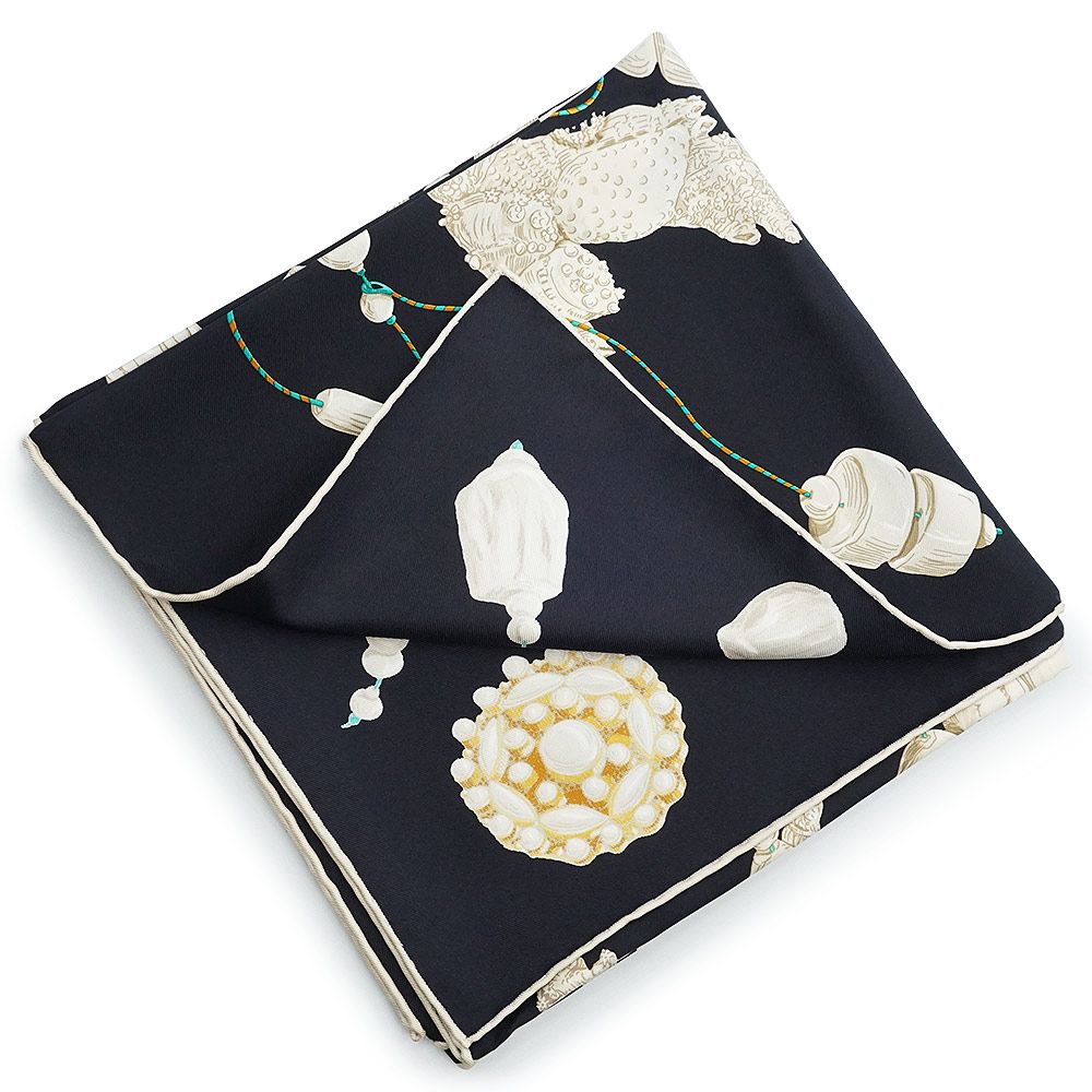 エルメス カレ 90 Reve de Corail 珊瑚の夢 スカーフ シルク100