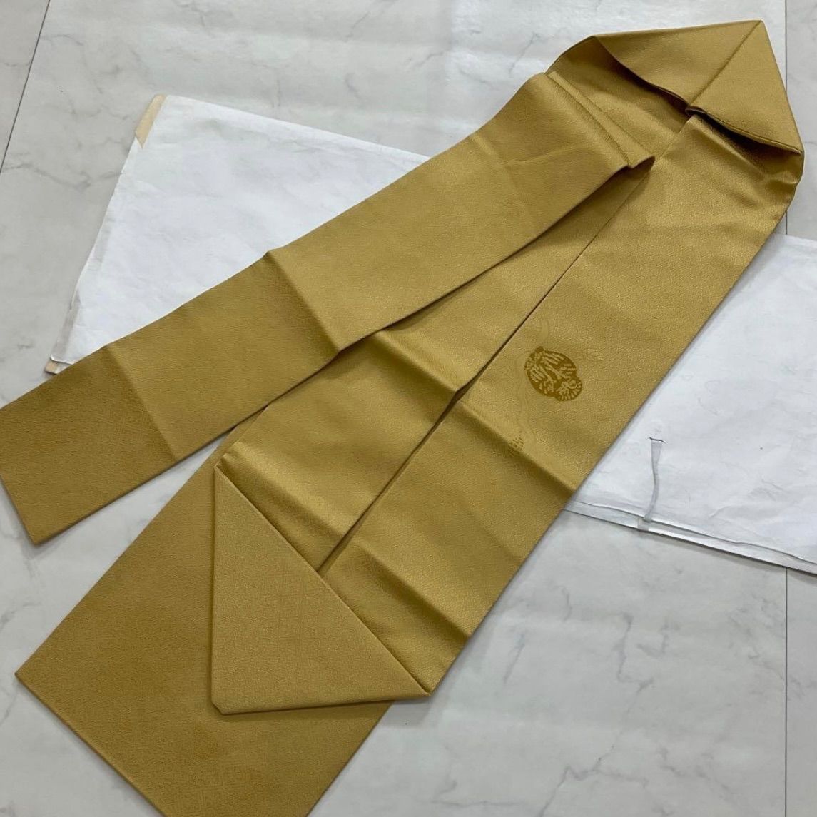 平和屋着物○本場筑前博多織 八寸名古屋帯 花間道 正絹 逸品 未使用