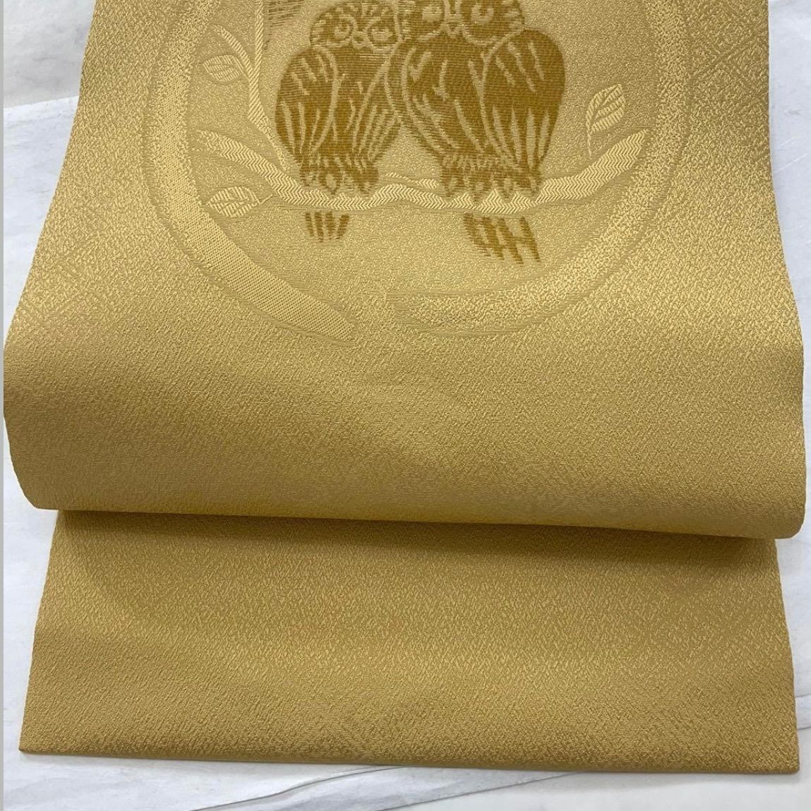 平和屋着物＊夏物 西陣 名古屋帯 帯反物 楓 銀糸 証紙付き 逸品 未使用